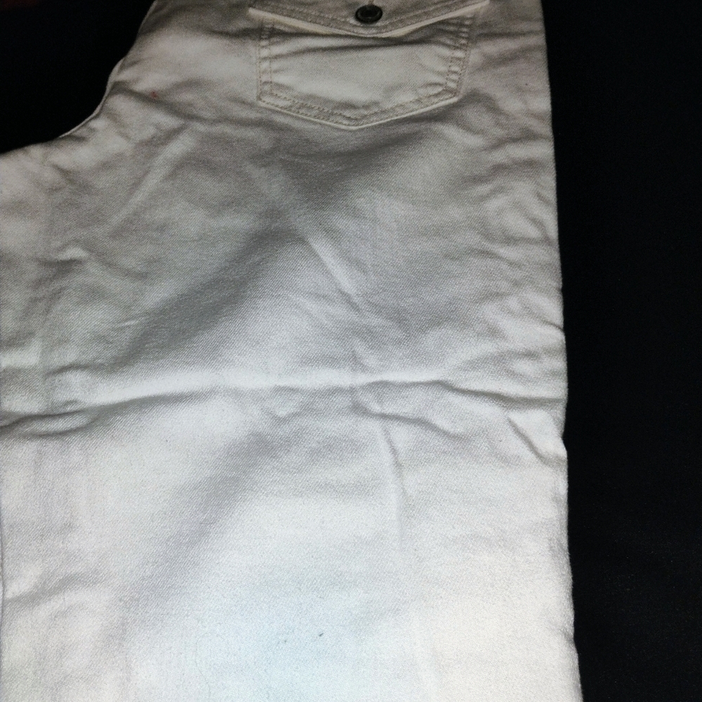 American Eagle Outfitters Cream Straight Leg Jeans